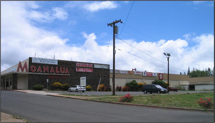THE OLD MOANALUA SHOPPING CENTER